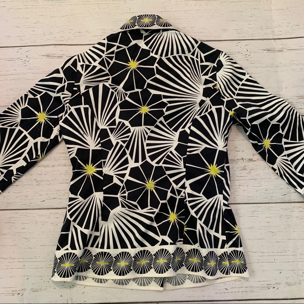 Etcetera Patterned Button Down Blouse - image 2